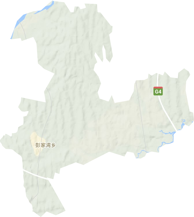 彭家湾乡地形图