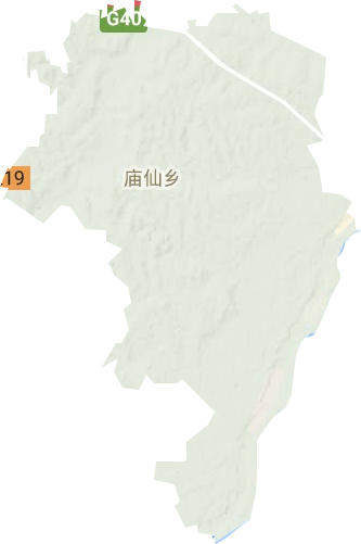 庙仙乡地形图