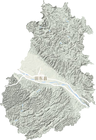 田东县地形图