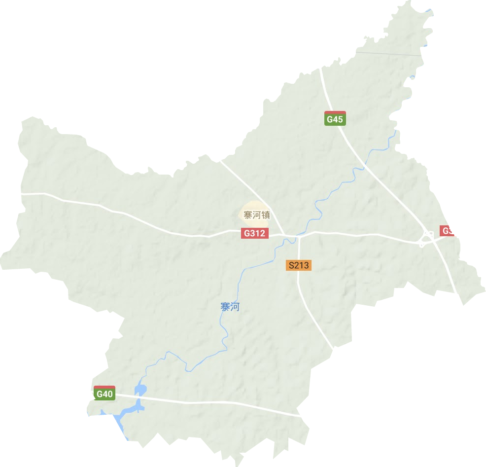 寨河镇地形图