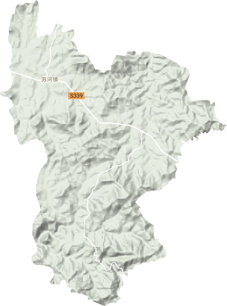 苏河镇地形图