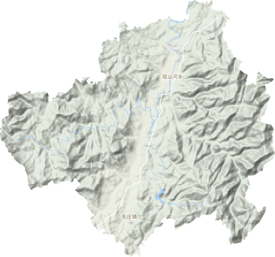 陡山河乡地形图