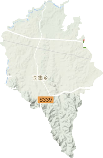 李集乡地形图