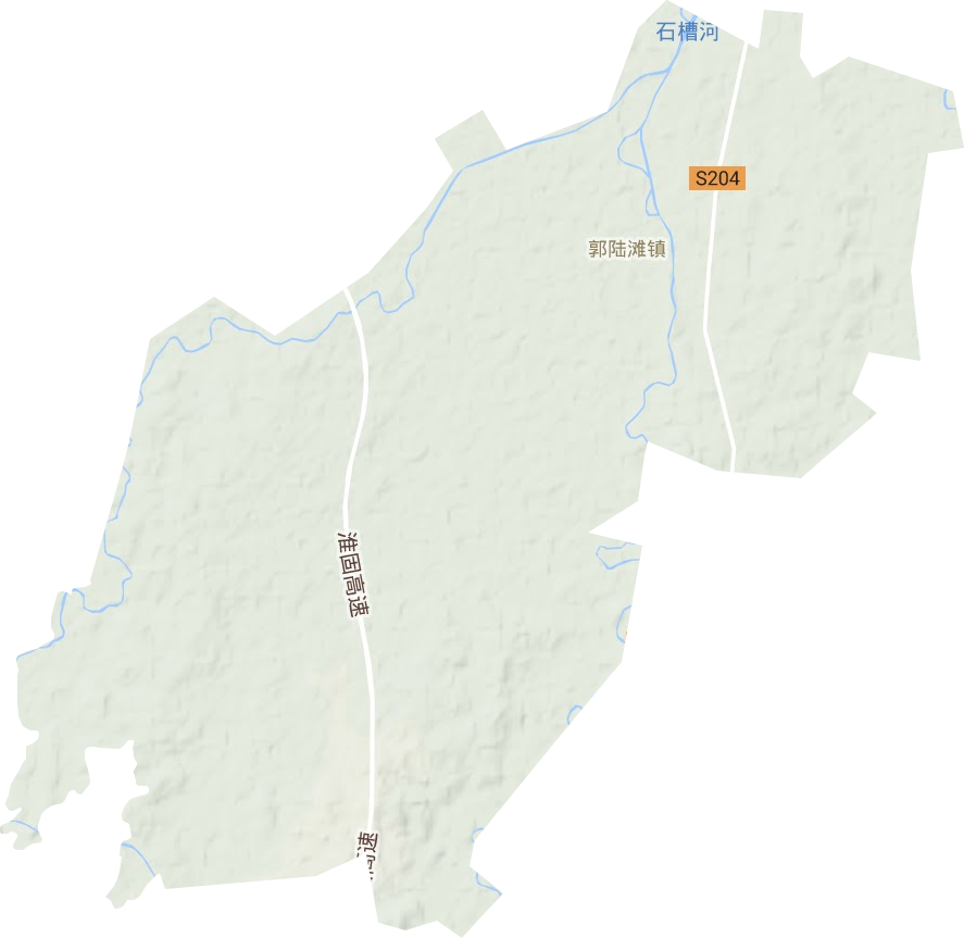 郭陆滩镇地形图