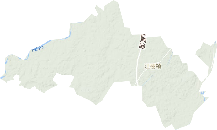 汪棚镇地形图