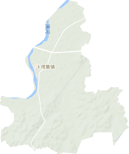 卜塔集镇地形图