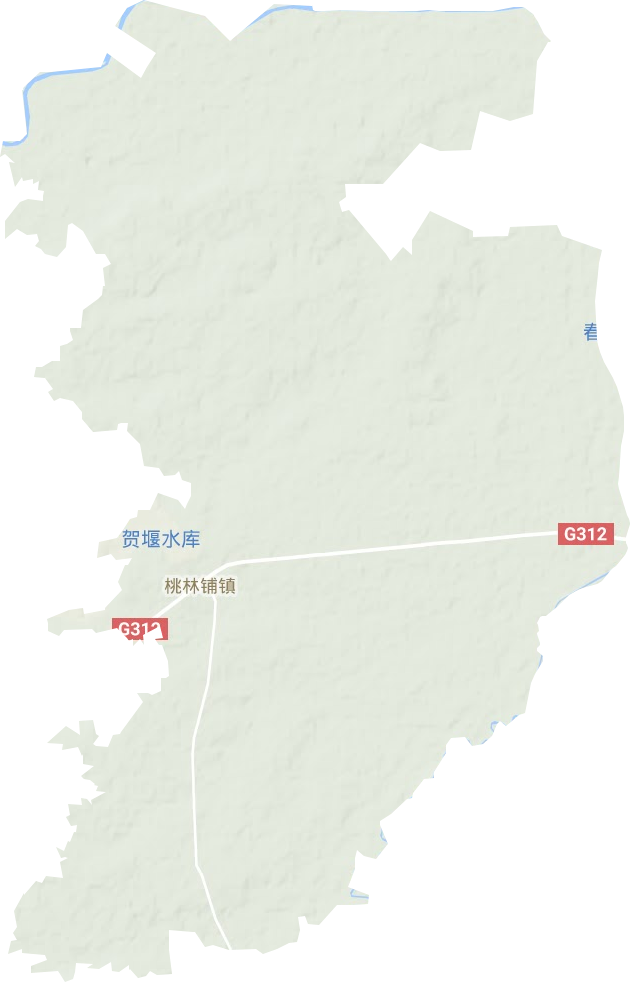 桃林铺镇地形图