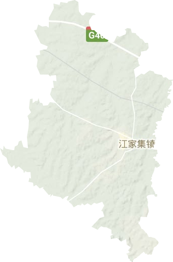 江家集镇地形图