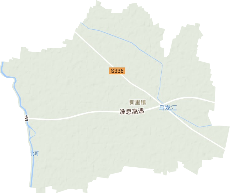 新里镇地形图