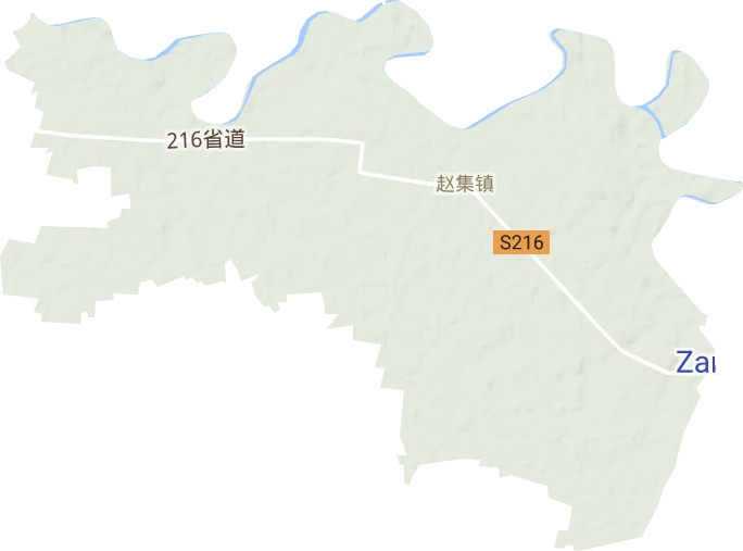 赵集镇地形图