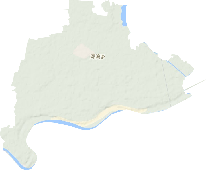 邓湾乡地形图