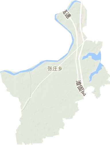 张庄乡地形图