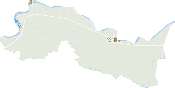淮滨县谷堆乡地形图