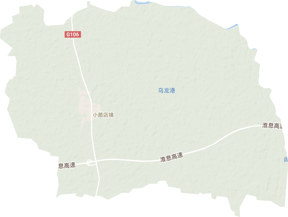 小茴店镇地形图