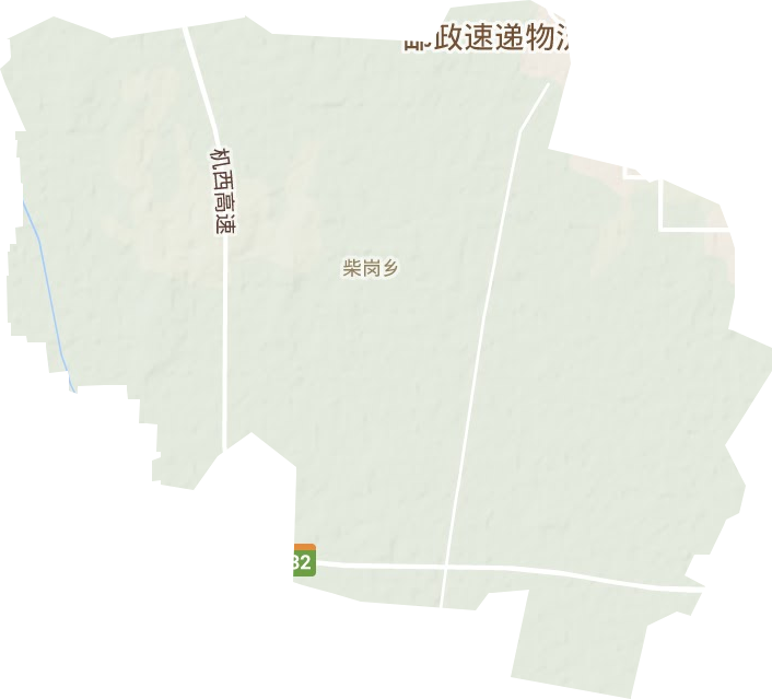 柴岗乡地形图