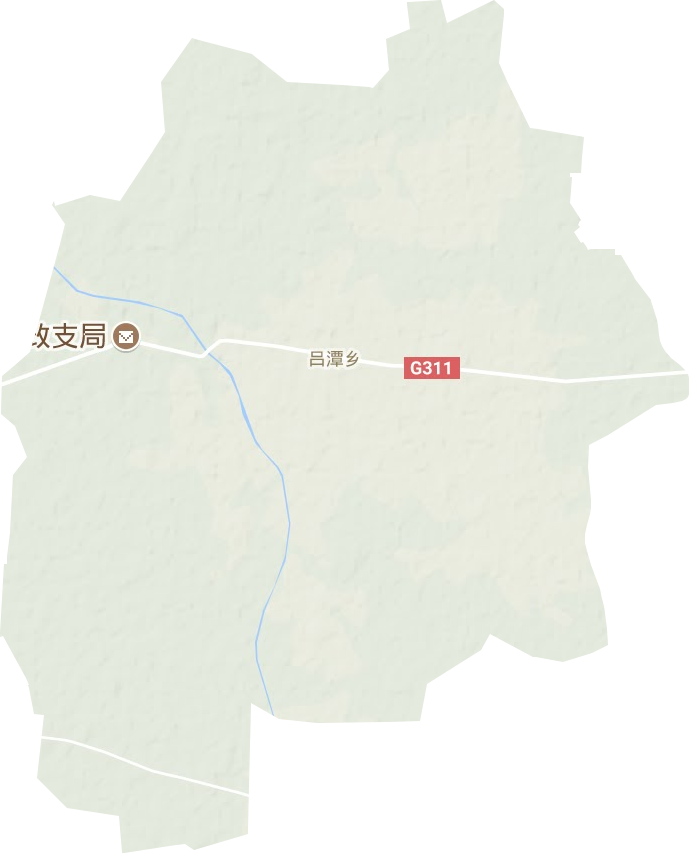 吕潭乡地形图