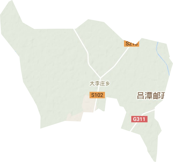 大李庄乡地形图