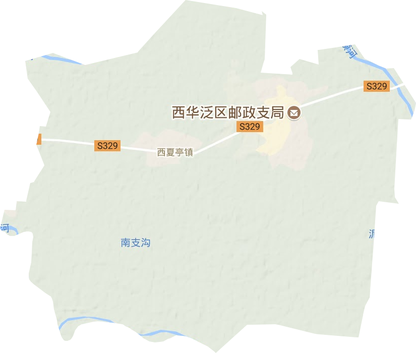 西夏亭镇地形图
