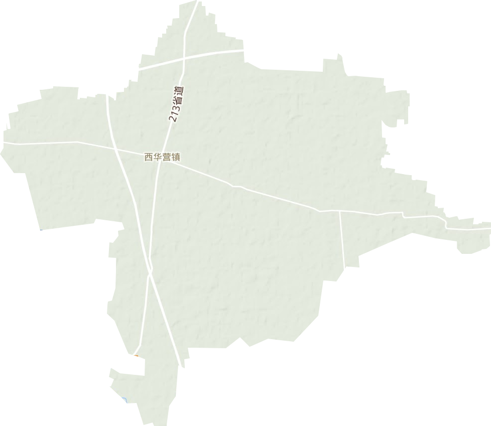 西华营镇地形图