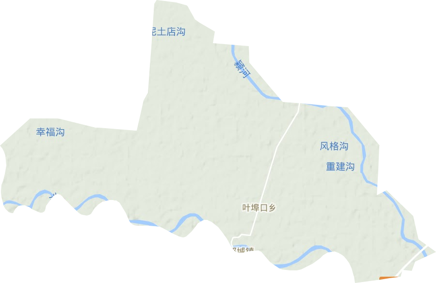 叶埠口乡地形图