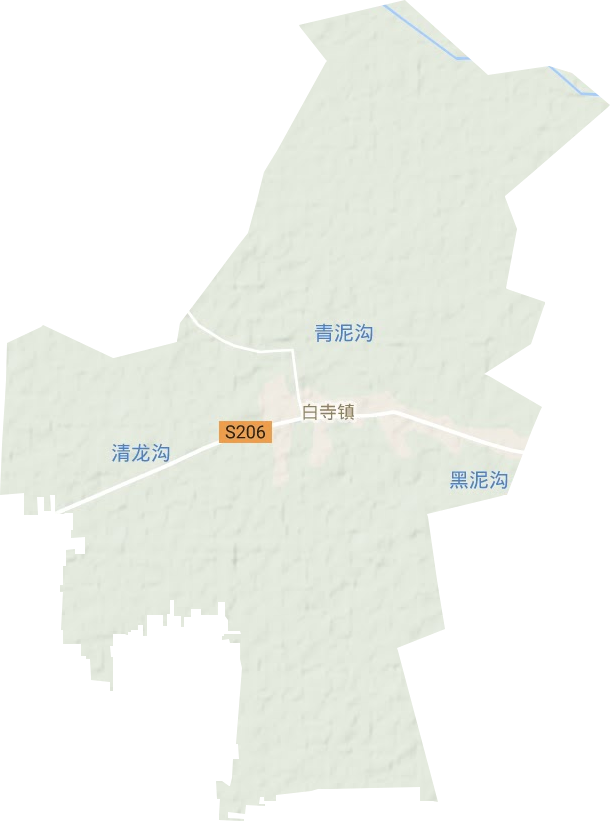 白寺镇地形图