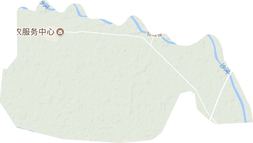 邓城镇地形图