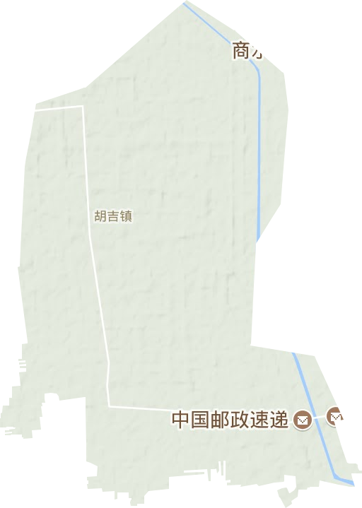 胡吉镇地形图