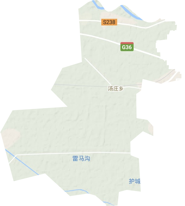 汤庄乡地形图