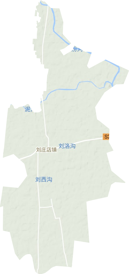 刘庄店镇地形图