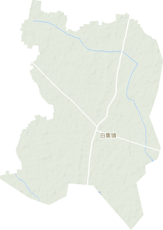白集镇地形图