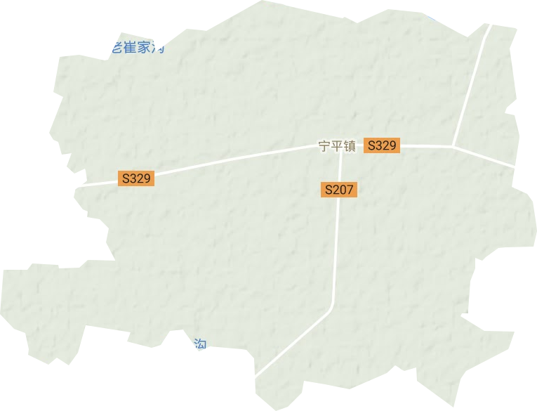 宁平镇地形图