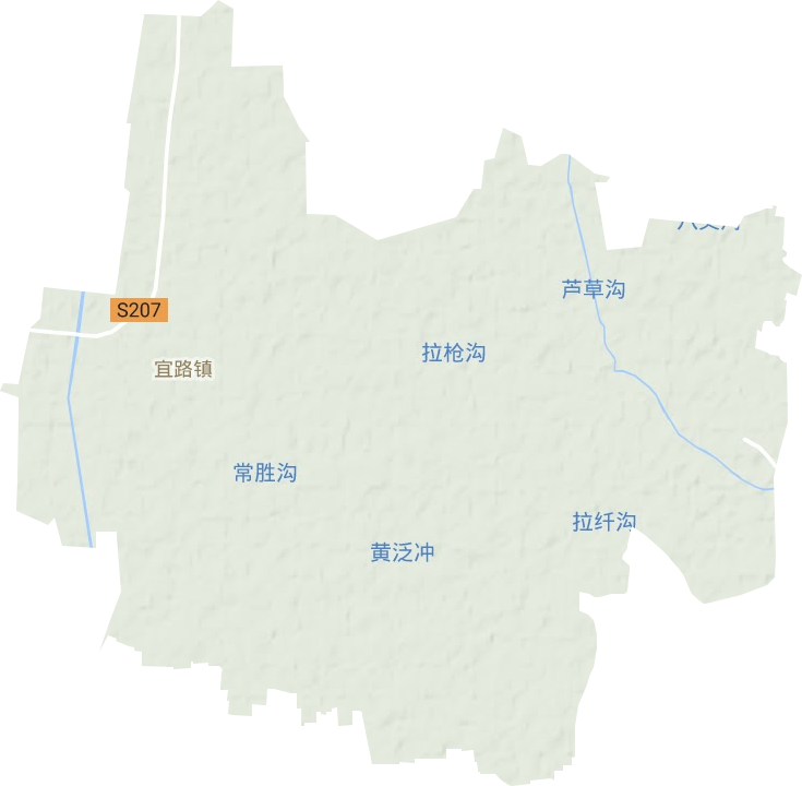 宜路镇地形图