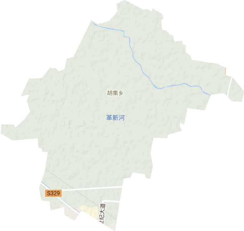 胡集乡地形图