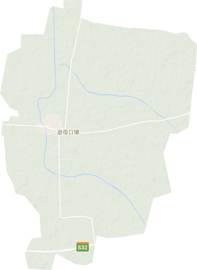 逊母口镇地形图