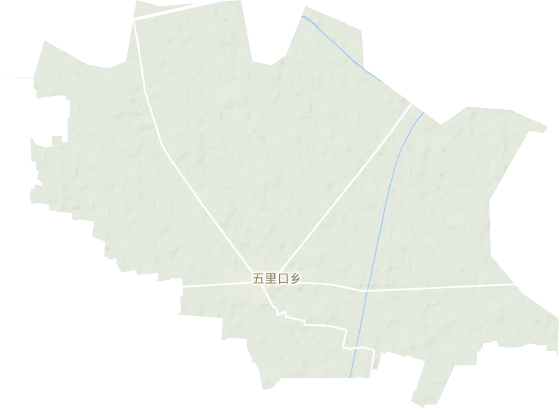 五里口乡地形图