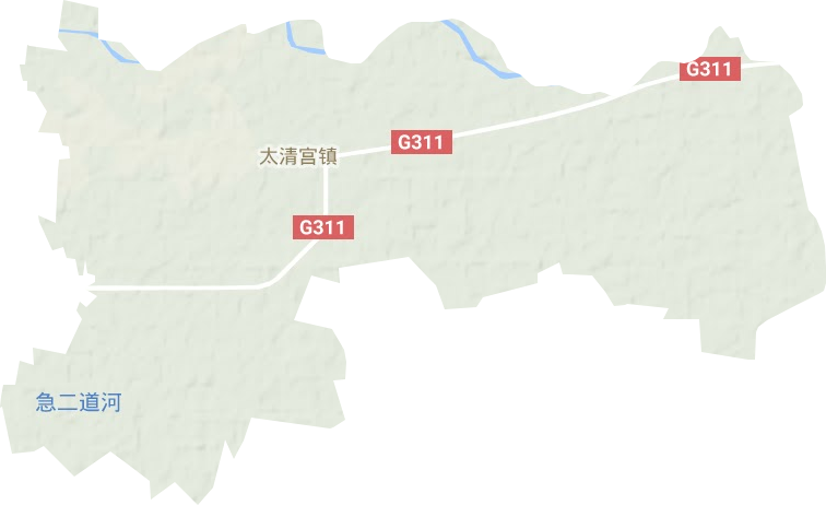太清宫镇地形图