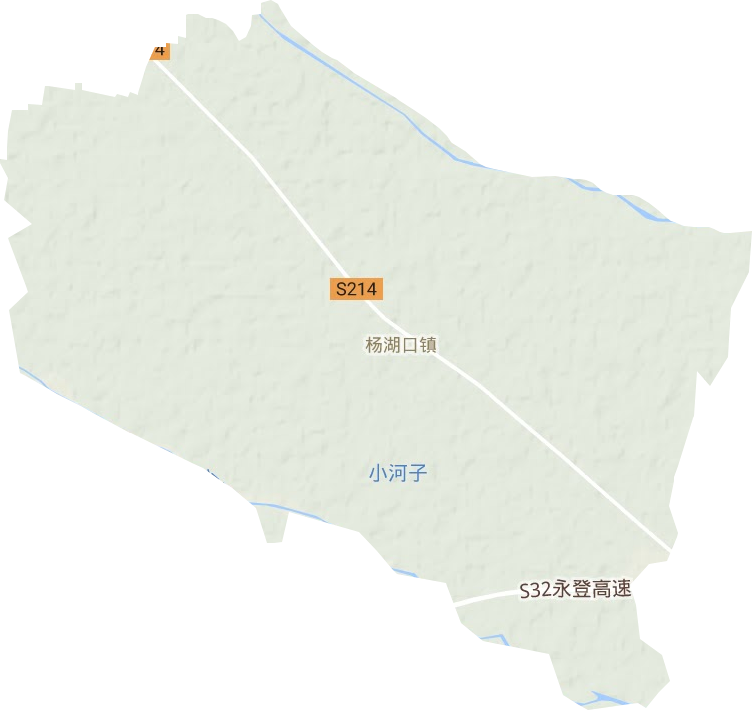杨湖口镇地形图