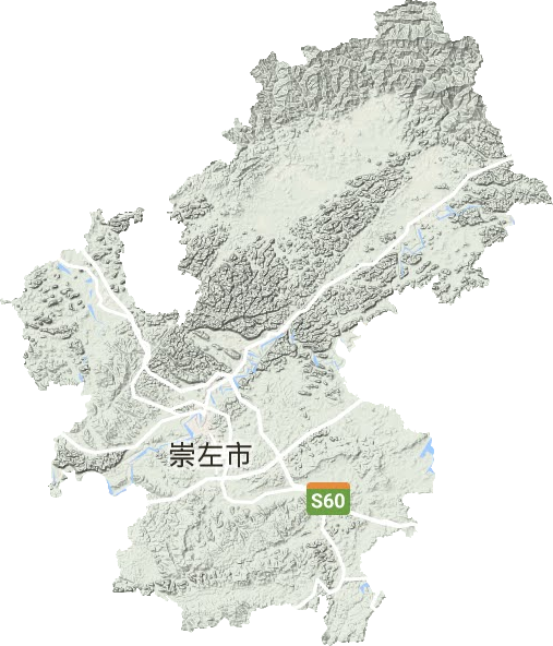 江州区地形图