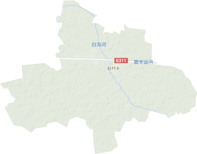 赵村乡地形图