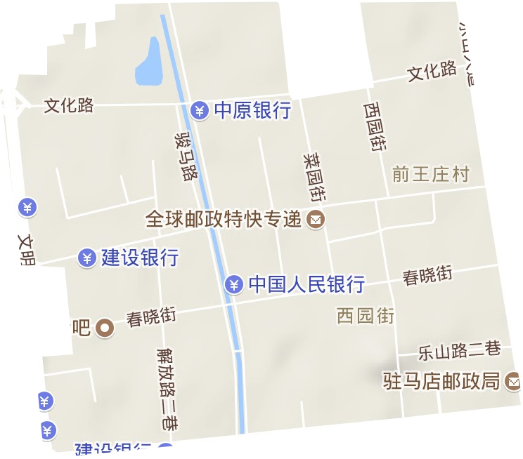 西园街道地形图