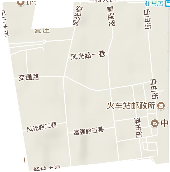 新华街道地形图