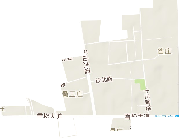 雪松街道地形图