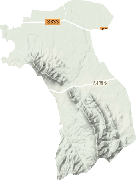 胡庙乡地形图