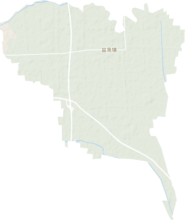 盆尧镇地形图