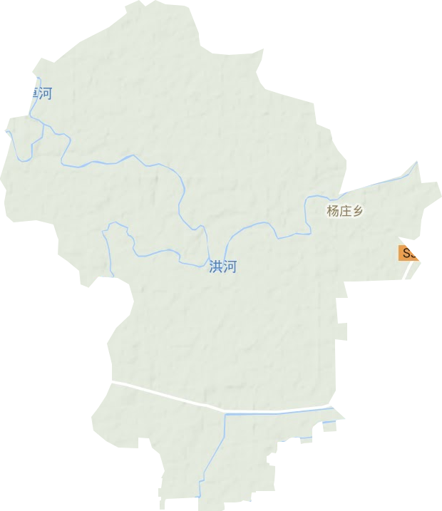 杨庄乡地形图