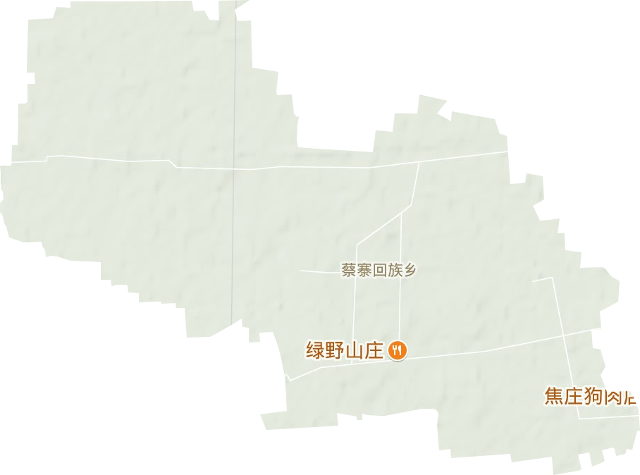 蔡寨回族乡地形图