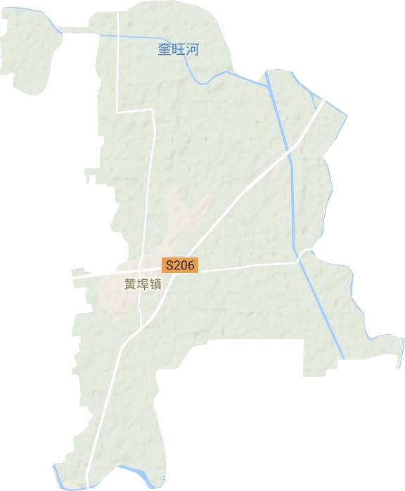 黄埠镇地形图