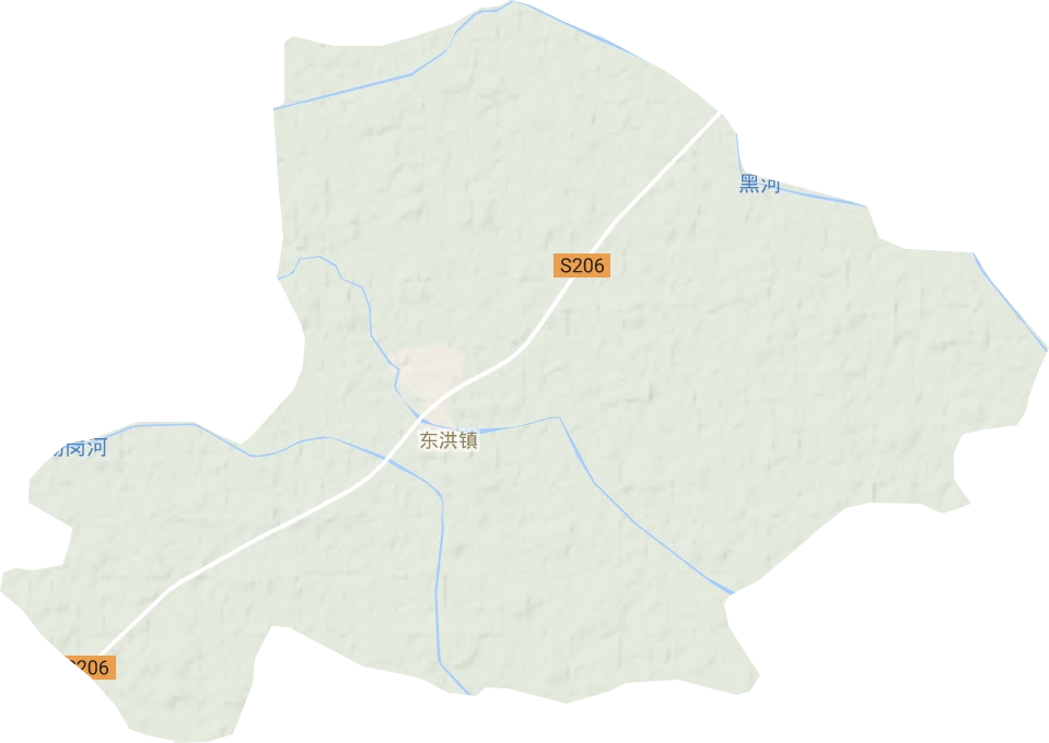 东洪镇地形图