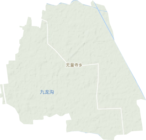 无量寺乡地形图