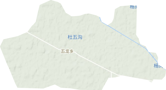 五龙乡地形图